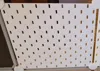 One-colored full sized pegboard