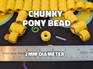 Chunky Pony Bead - 20mm Diameter