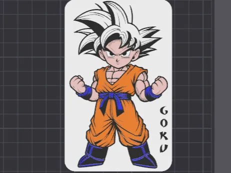 Goku Card with Rear Stand – 5 Color 