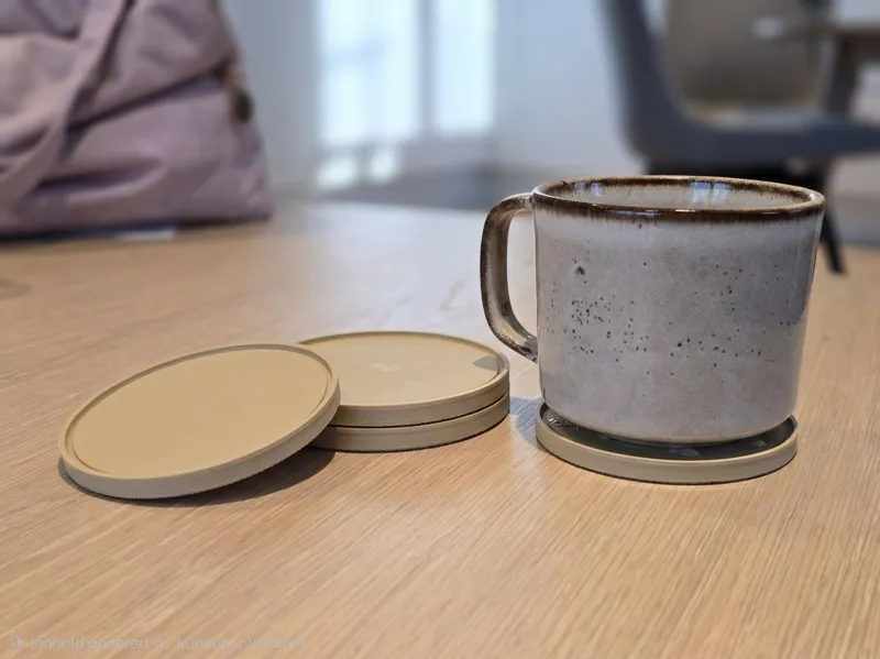 Zen Ring Coaster, Japandi‑style (stackable)