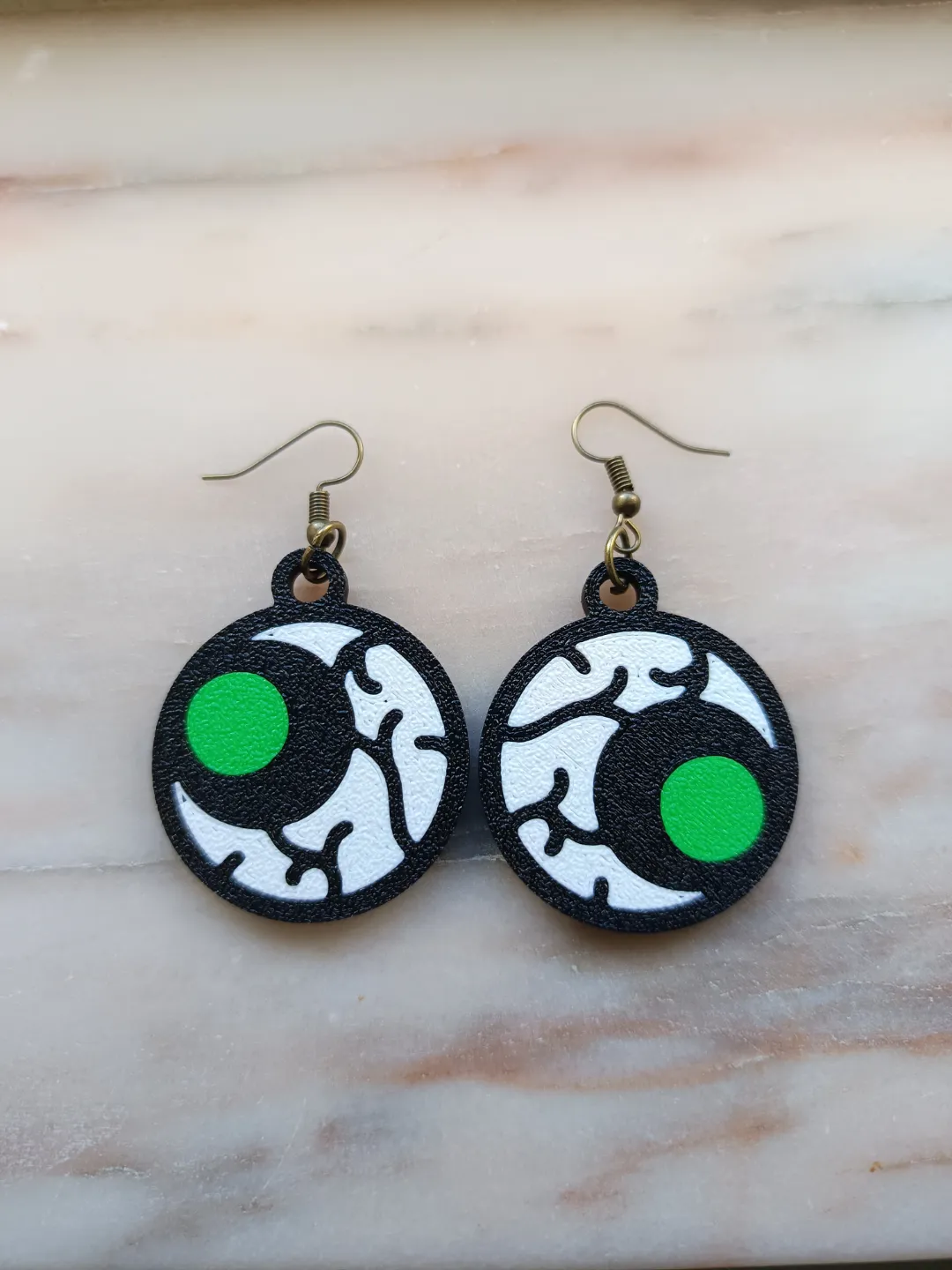 Eyeball Halloween Earrings view 2