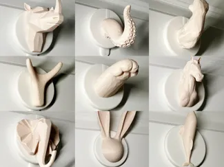 Modular Animal Wall Hook Series (14 Designs)
