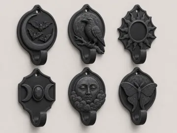 Adorno temático: Mystical Celestial Wall Hooks — vista de referencia 3
