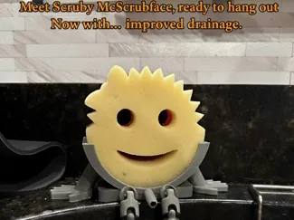 Scruby McScrubface - Scrub Daddy Holder
