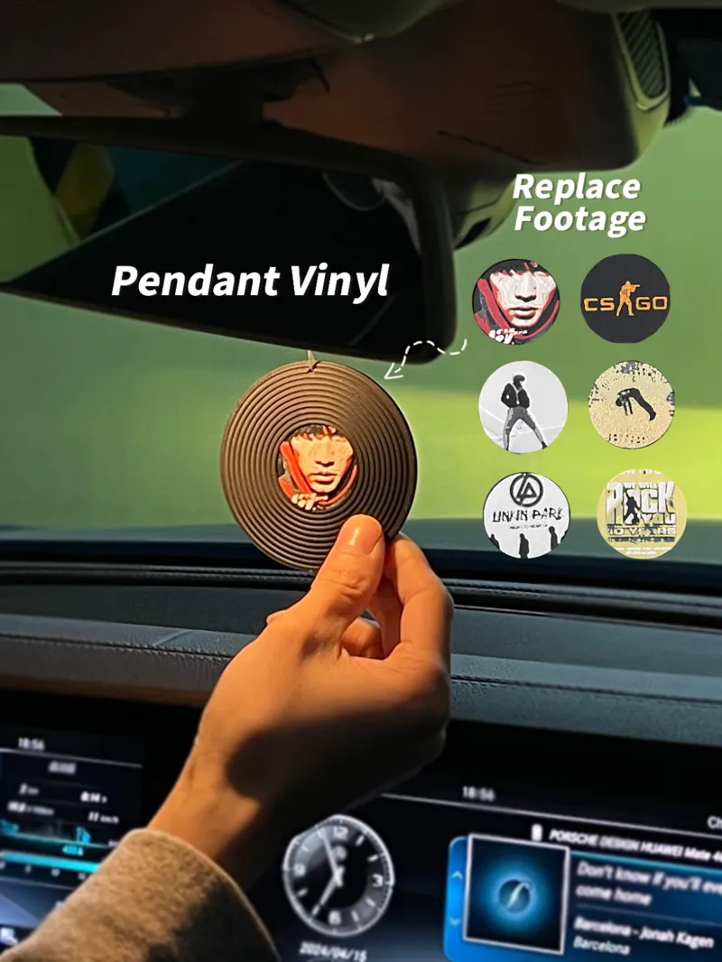 Vinyl record Car decoration Relief cover