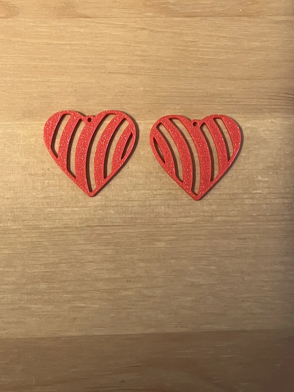 heart earrings view 2