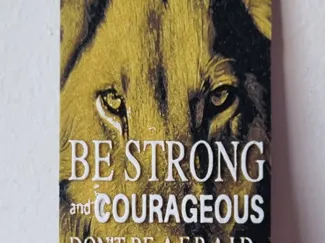 Lion bookmark Joshua 1:9