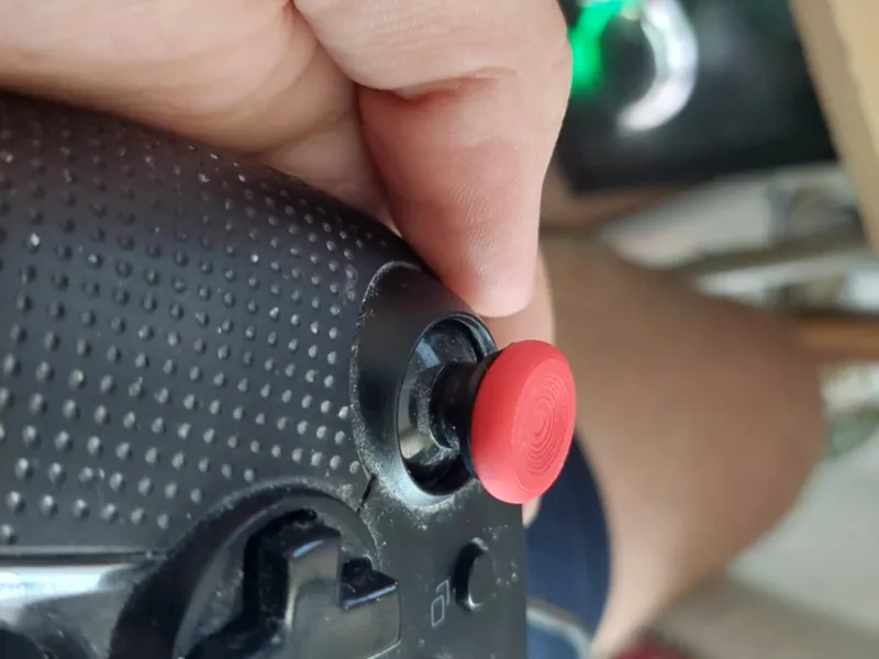 Top part for thumb stick
