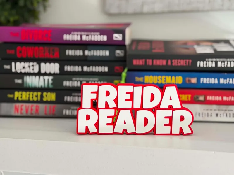 Freida Reader Shelf Sign 
