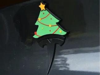 Christmas Tree Tesla Emblem Plate
