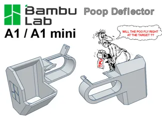 Poop deflector - Bambulab A1 / A1 mini