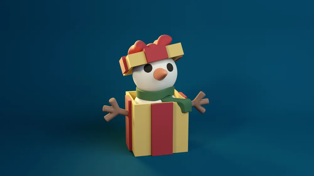 Snowman-in-a-box set to assemble - Free 3D Print Model - MakerWorld