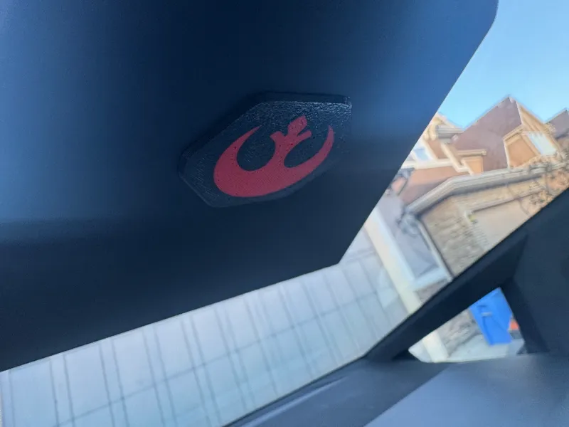 Cybertruck Rearview mirror cap (w/Rebel Logo)