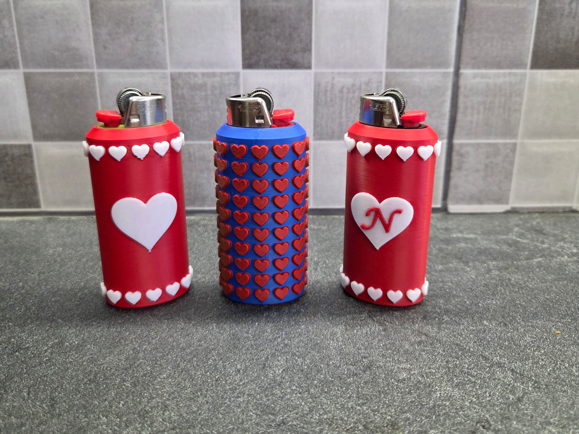 Valentine's Bic Lighter Sleeve