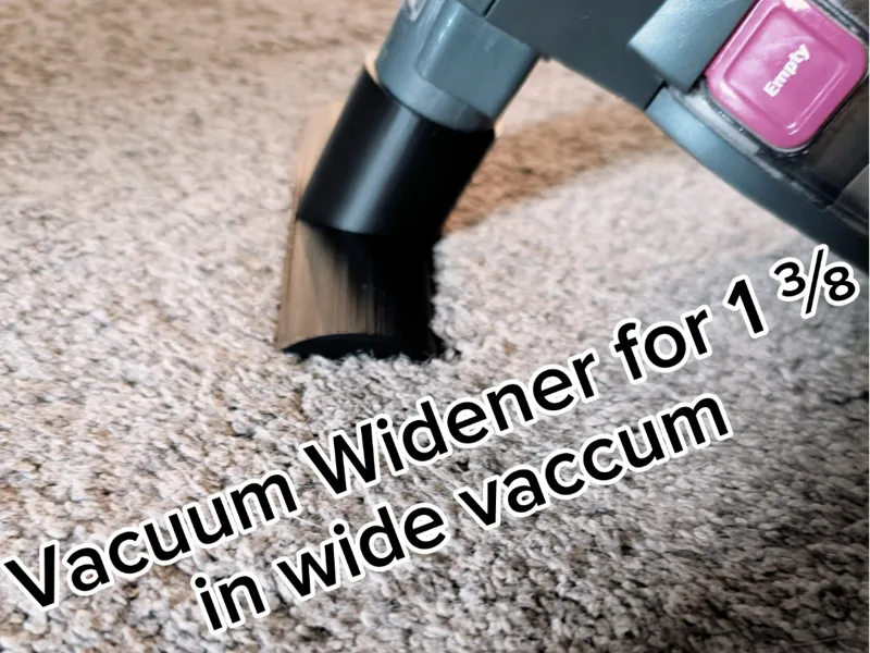Wide Vacuum Attachment That Fits 1 3/8in Hole