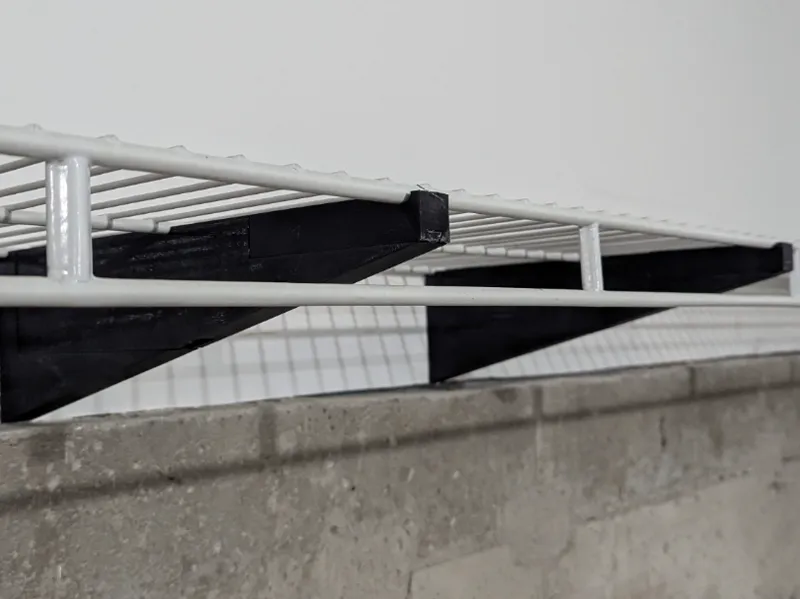 Brackets for Closetmaid Fixed Mount Wire Shelves