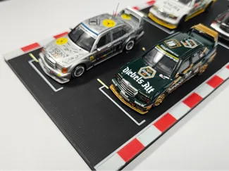 1/64 Scale Model Race Track Starting Grid - 4 Cars