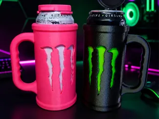 Monster Can Holder with Lid (No Supports)