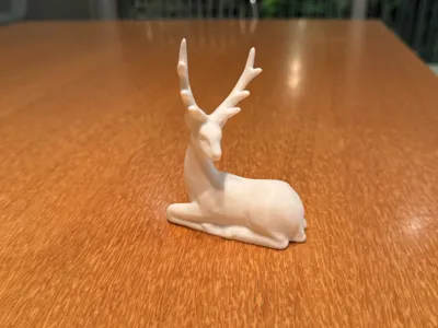 Christmas Reindeer Figurine – Minimal Winter Decor