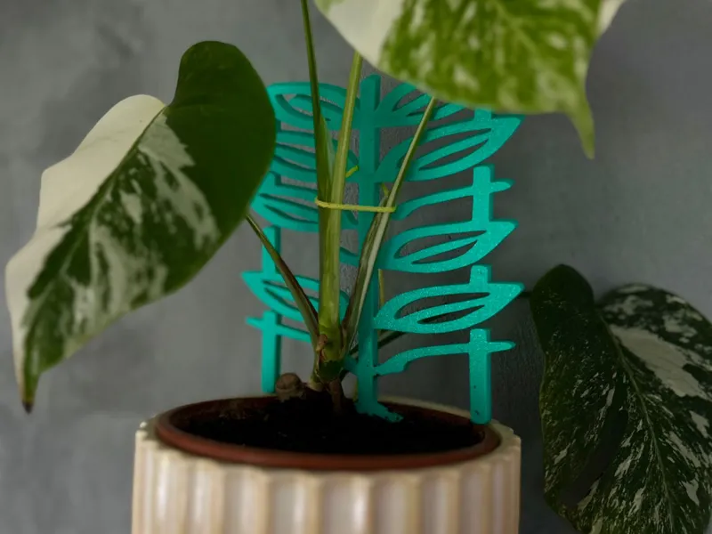 Modern Leaf Trellis for Houseplants