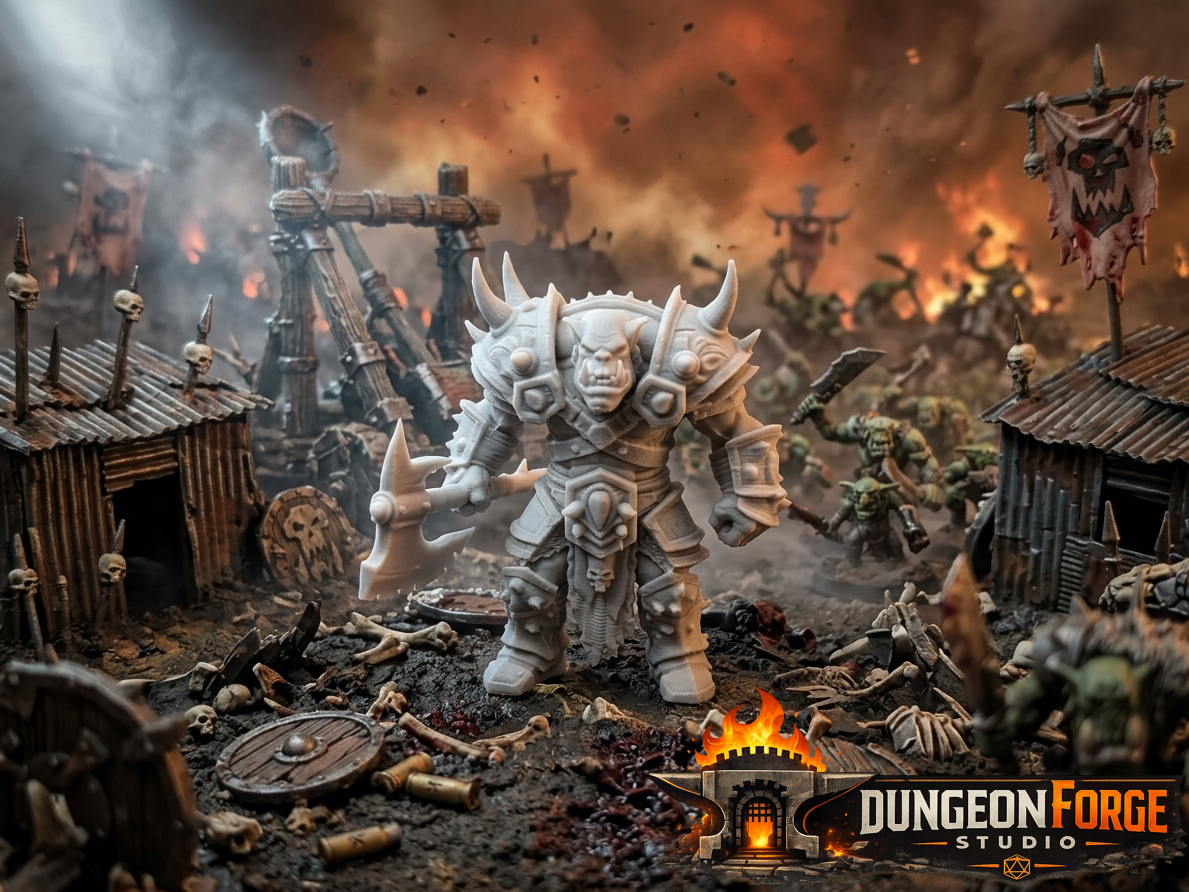 D&D Miniature - Massive Orc Ogre Warrior 