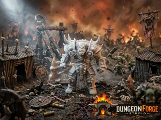 D&D Miniature - Massive Orc Ogre Warrior