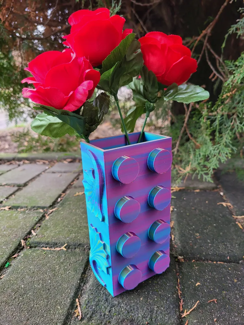 BRICK VASE SEA PATTERN