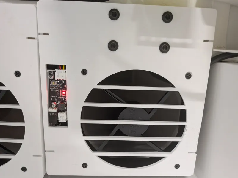 Clamp-on 120mm Hot Air Extractor for Desk Edge