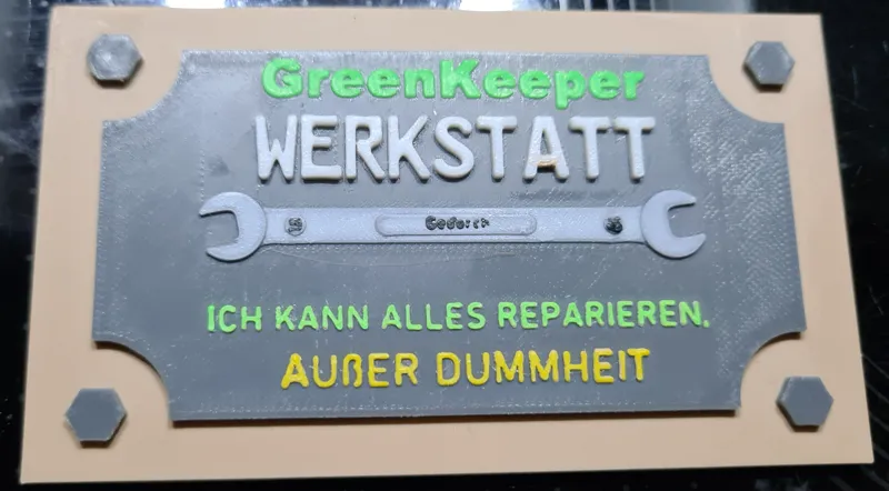 Stefan´s Lustige Schilder " Dummheit Reparatur "