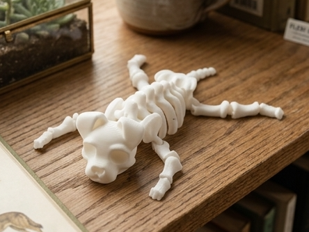Articulated Dog Skeleton Toy - Flexi Desk Buddy