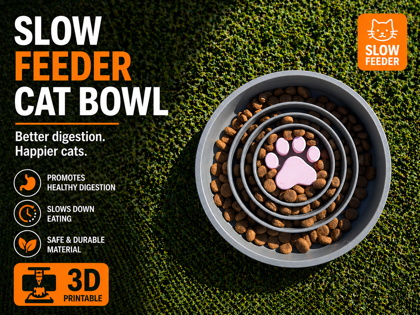Slow Feeder Cat Bowl – PAW
