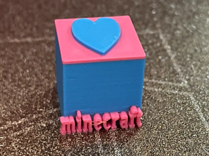 Minecraft Love Cube