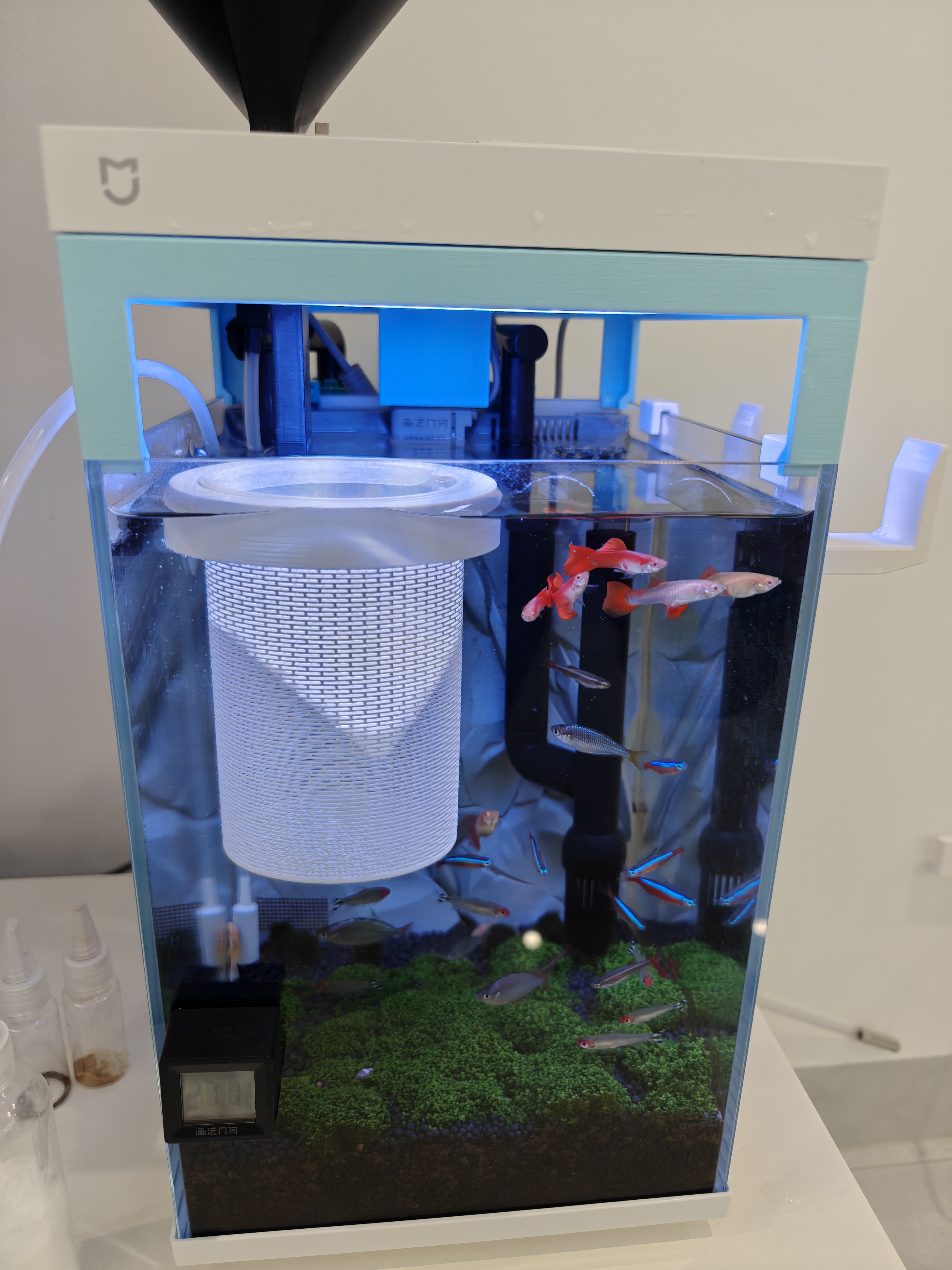 Miniatura 2 do modelo 3D 鱼缸 漂浮 隔离屋 孔雀鱼繁殖器 无需支撑