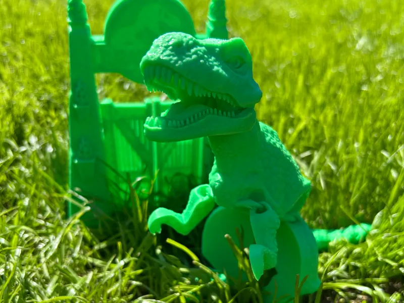 Flexi T-Rex & Gate Diorama