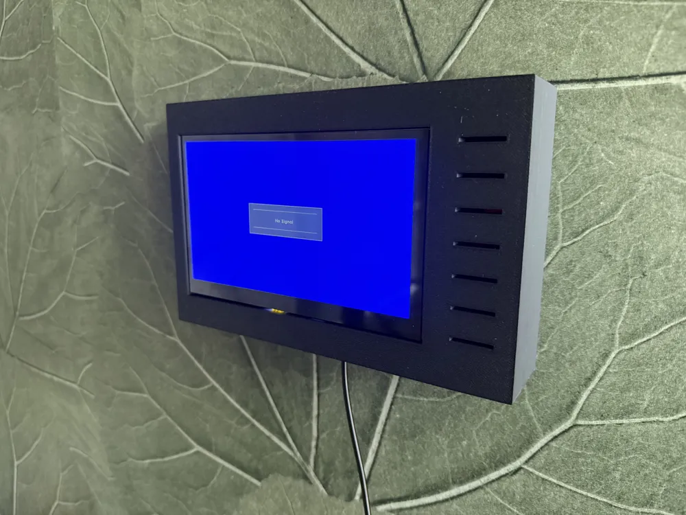 7 Inch screen case + raspberry PI Case wall mount - MakerWorld 3D Model ...