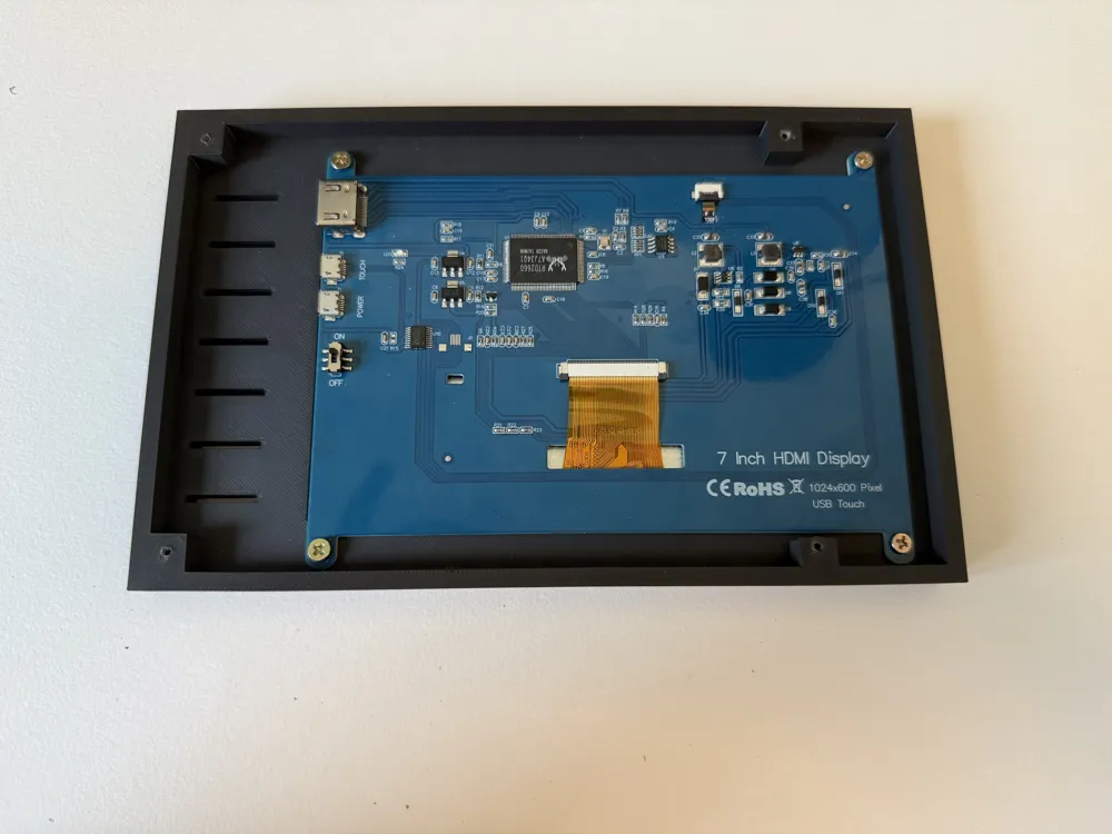 7 Inch screen case + raspberry PI Case wall mount - MakerWorld 3D Model ...