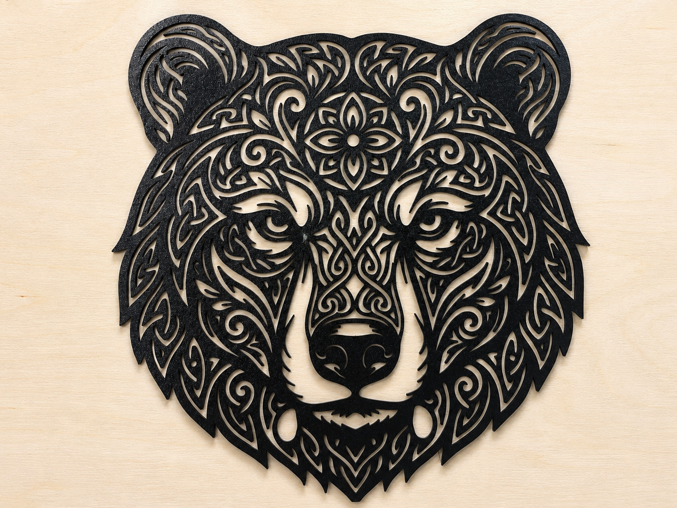 3D Printable Bear Head Wall Art
