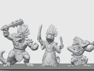 Aztex Priest and Warriors