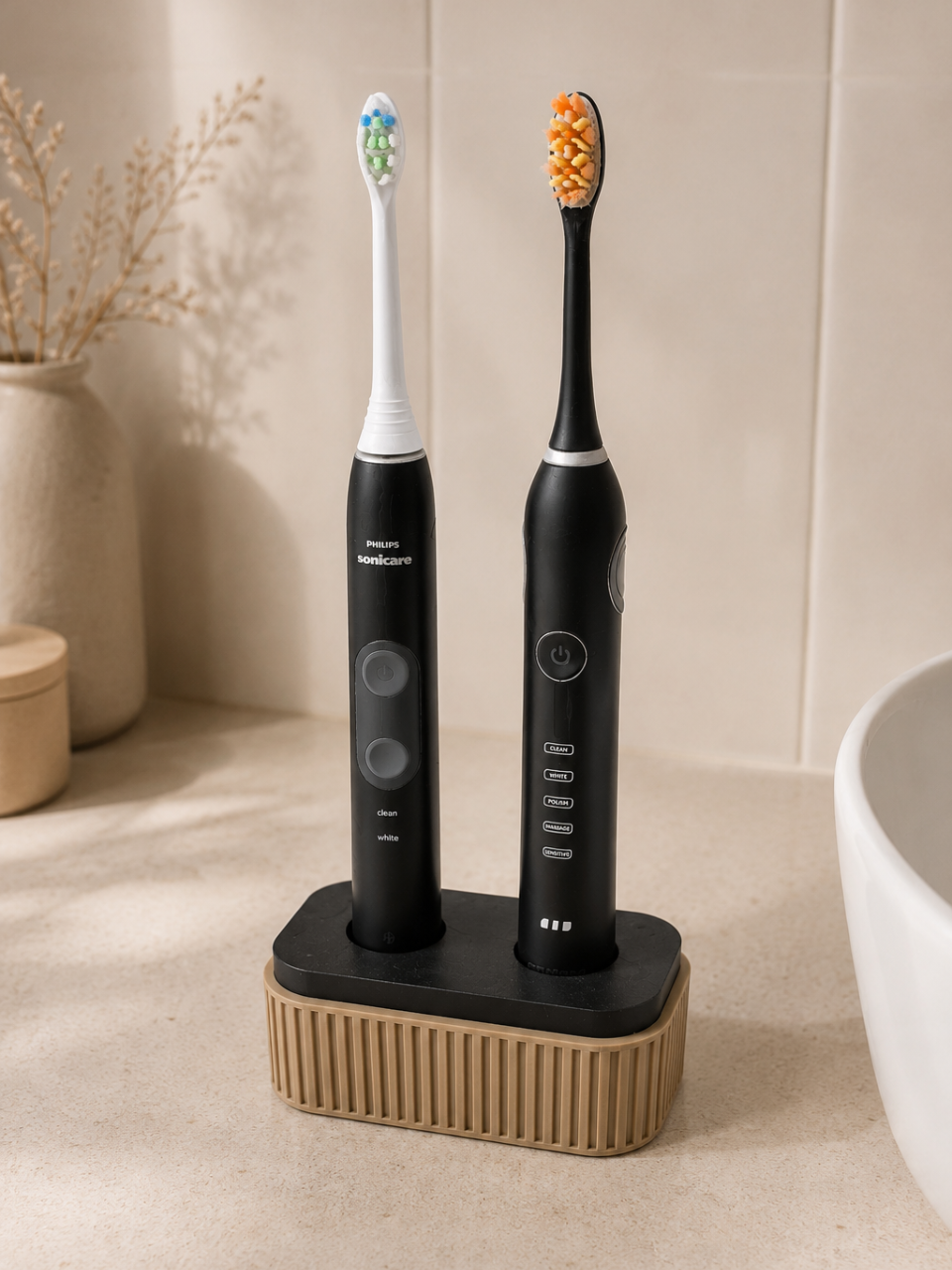 Duo Zahnbürstenhalter – zweiteilig & herausnehmbar