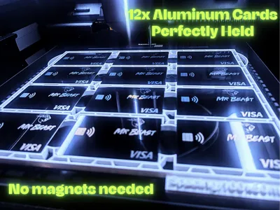 H2D Aluminum Card Laser Holder (Jig Tray) x12