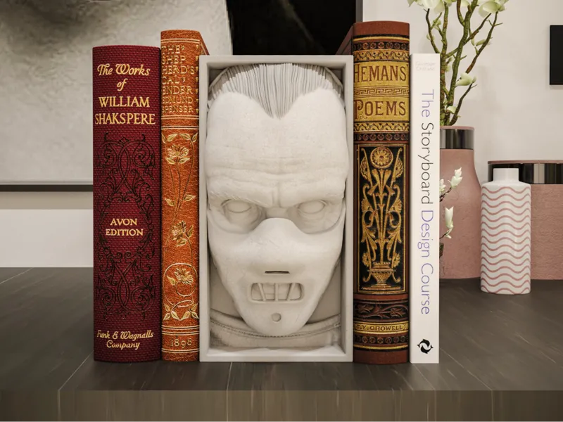 Hannibal Lecter Book Nook and Wall Mount