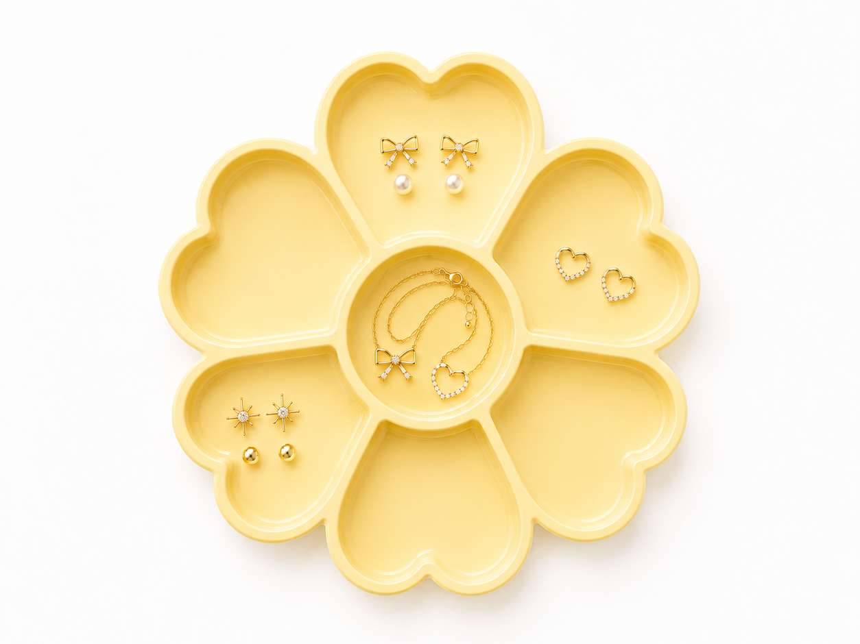 Aesthetic Flower Trinket Tray|No AMS