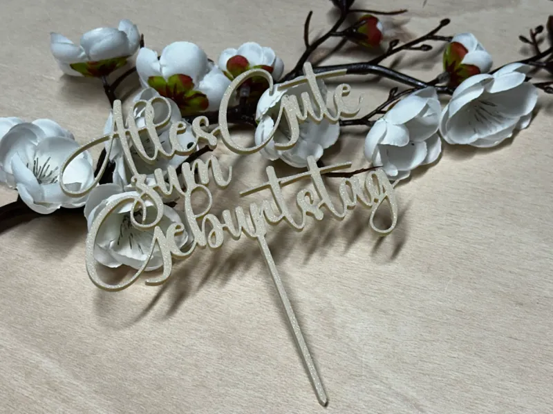 Alles Gute zum Geburtstag - Cake Topper
