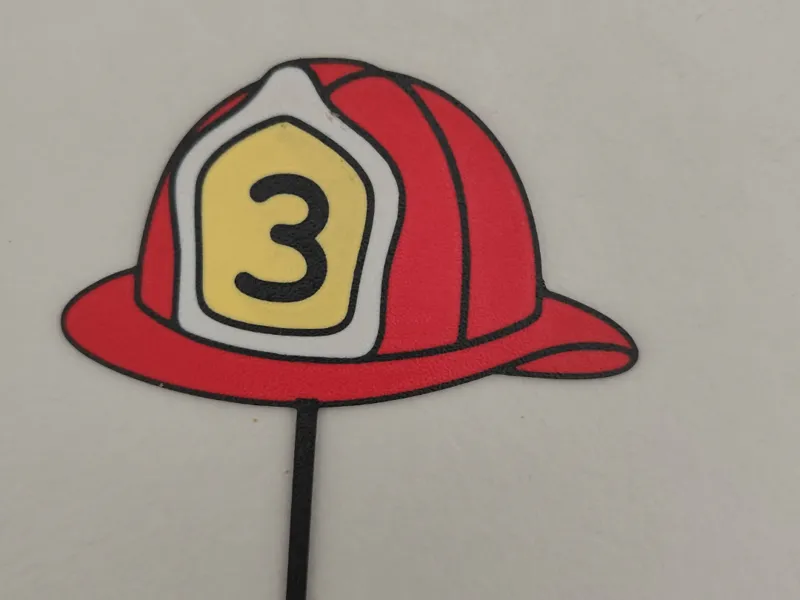 Firefighter helmet topper