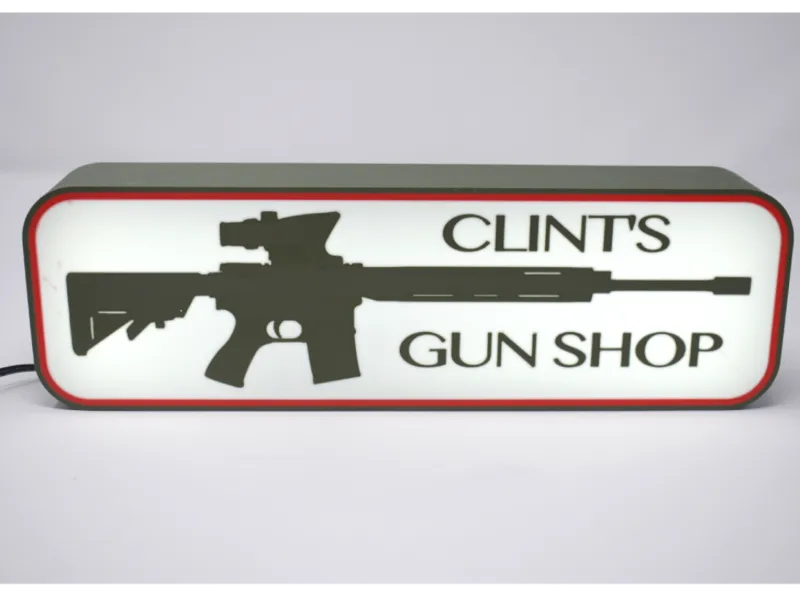 AR15 Gun Shop Light Box