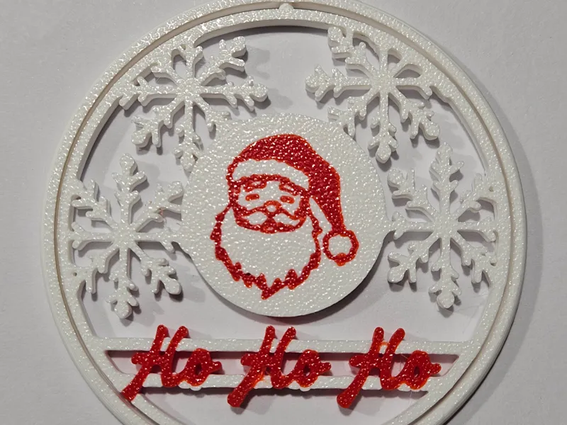 Christmas spinning Ornament HoHoHo