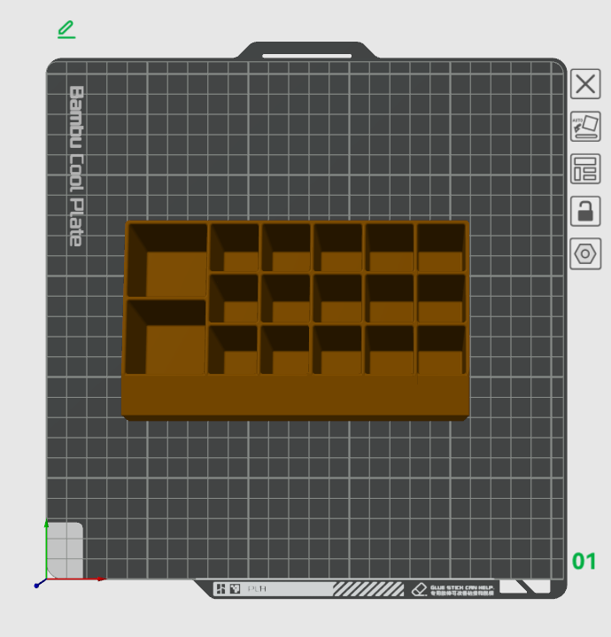 Miniatura 3 do modelo 3D 口红收纳架/可与抽屉盒堆叠