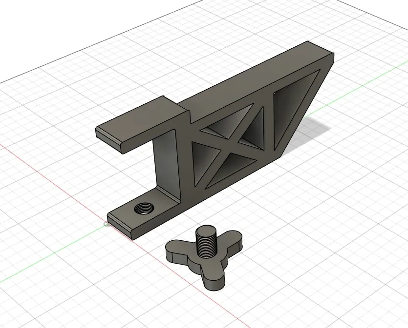 Miniatura 2 do modelo 3D 桌面延伸夹--适用3MM厚板材