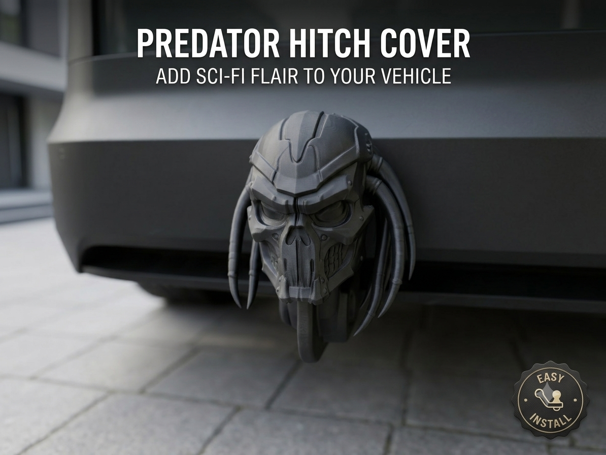 Predator Alien Trailer Hitch Cover