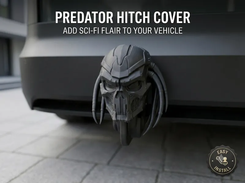 Predator Alien Trailer Hitch Cover